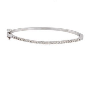 14K Diamond Bangle Bracelet